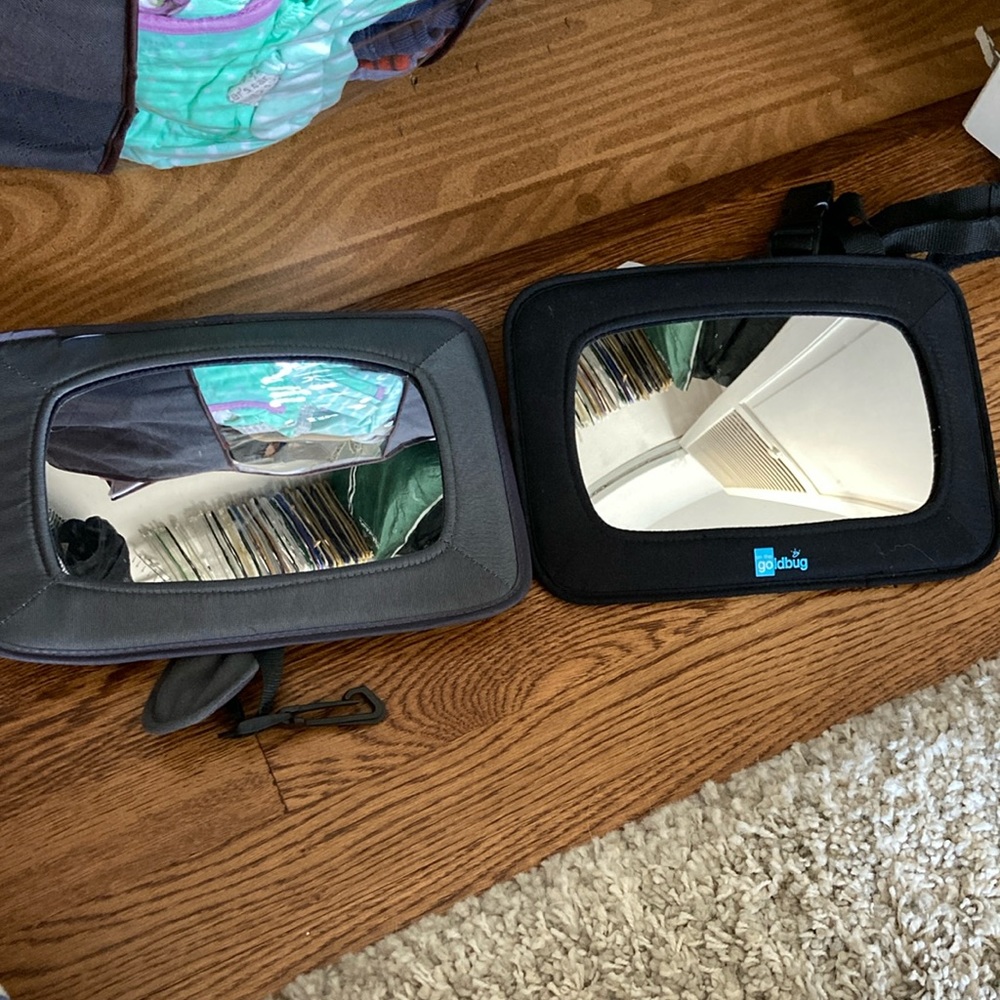 Two car seat mirrors